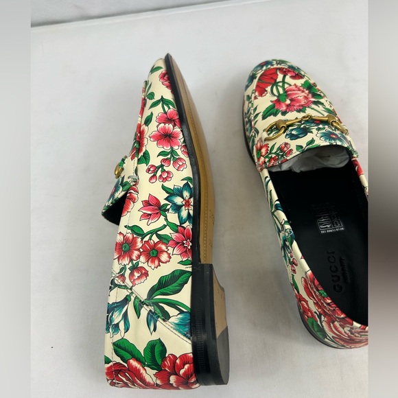 Gucci Horsebit printed leather loafers in Multicolor Sz US 8.5 - Picture 8 of 9